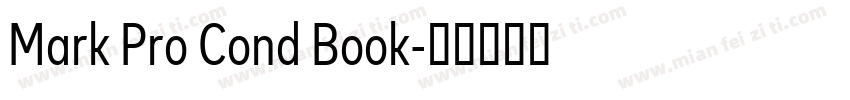 Mark Pro Cond Book字体转换